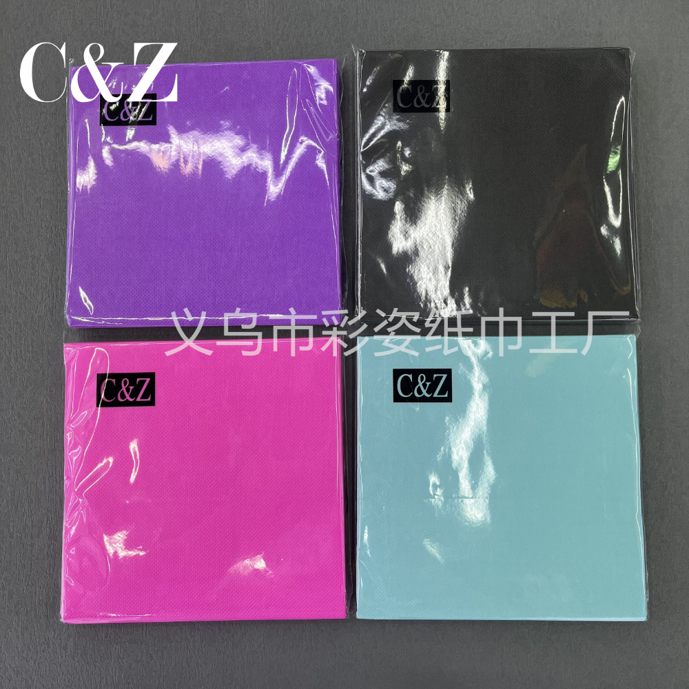 Single-color napkins, handkerchief tissues, facial tissues, 33*33cm, restaurant printed napkins, direct sales from foreign trade factory