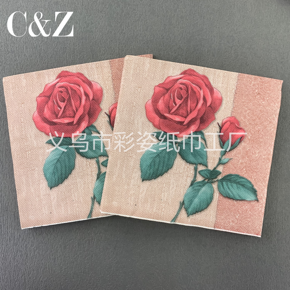 Flower and grass series napkins, tissues, foreign trade printed napkins, square towels, double-layer tissues, factory direct sales Application Scenario