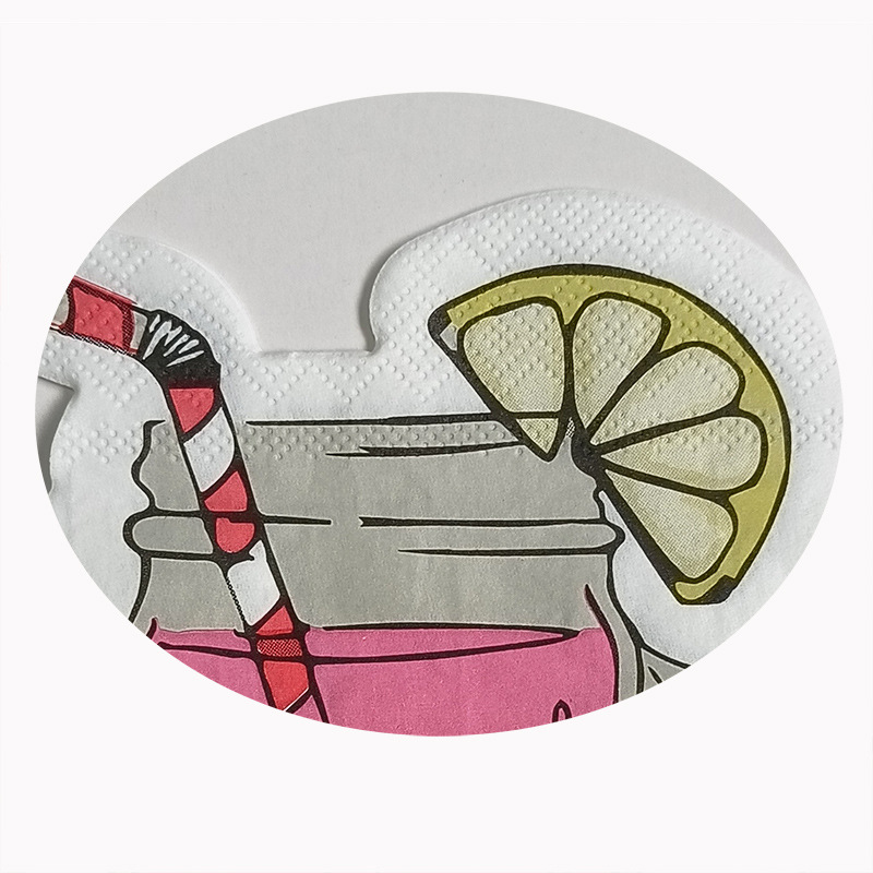 Cross-border best-selling beverages, printed napkins, irregular-shaped tissues, party decorations, disposable printed tissues, napkins Specification image