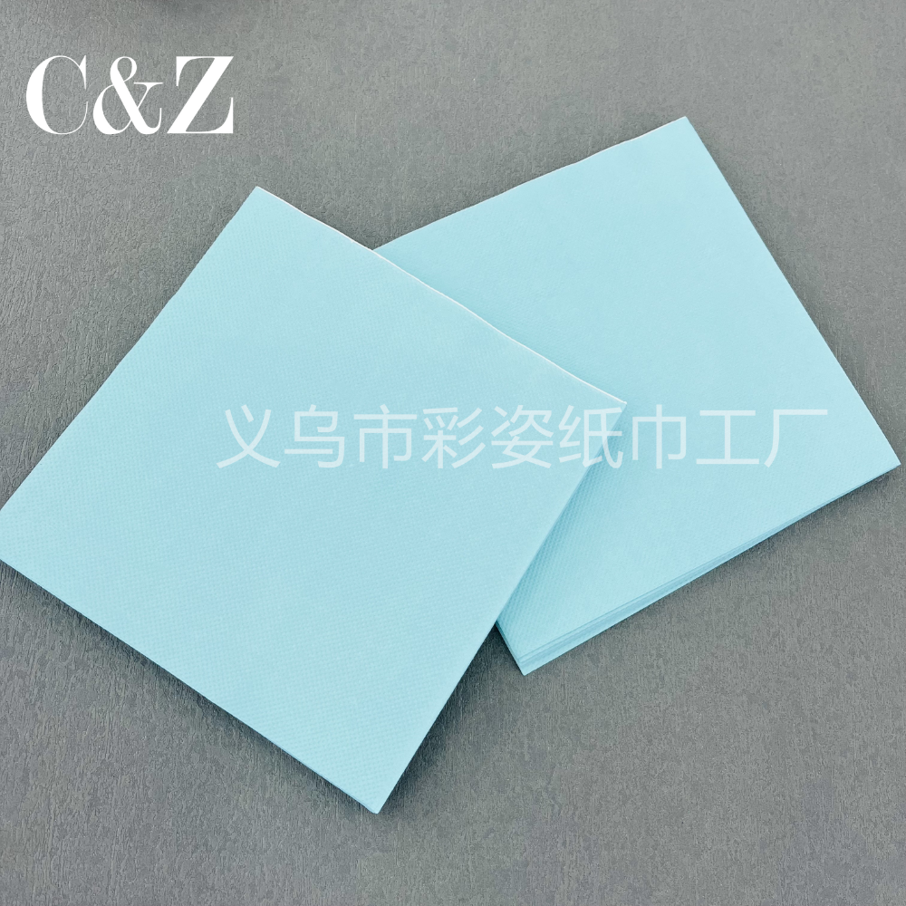 Single-color napkins, handkerchief tissues, facial tissues, 33*33cm, restaurant printed napkins, direct sales from foreign trade factory Item Picture