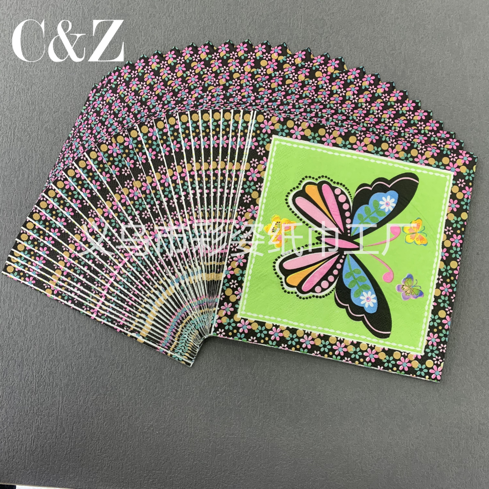 Flower and grass series napkins, tissues, foreign trade printed napkins, square towels, double-layer tissues, factory direct sales Application Scenario