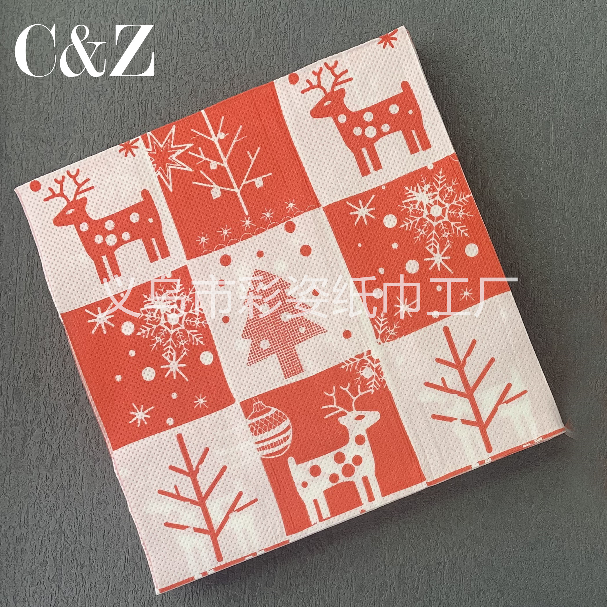 Christmas series napkins, tissues, foreign trade printed napkins, square towels, double-layer tissues, factory direct sales pic 4