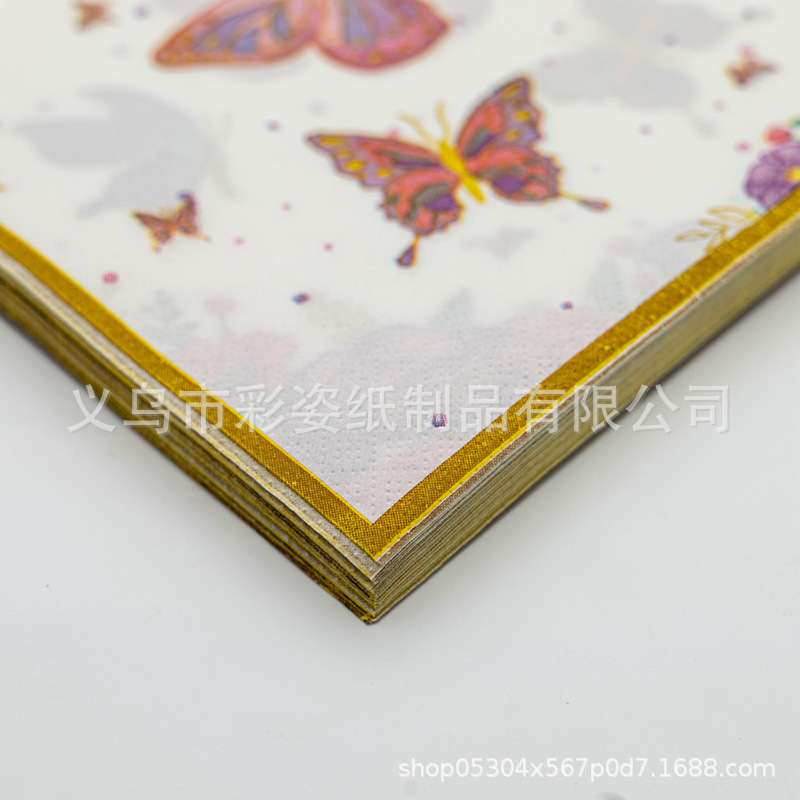Printed party tissues, napkins, colored printed napkins, tissues, festival decoration supplies, printed napkins Application Scenario
