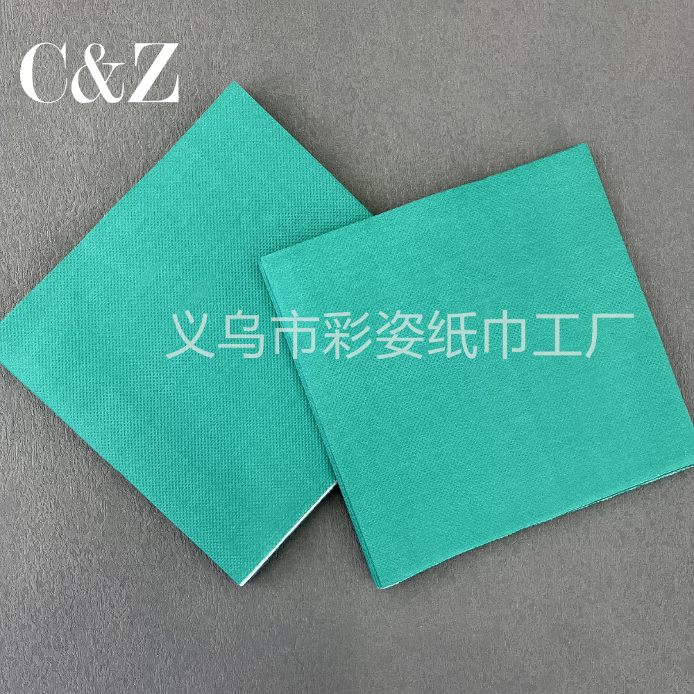 Single-color napkins, handkerchief tissues, facial tissues, 33*33cm, restaurant printed napkins, direct sales from foreign trade factory Specification image