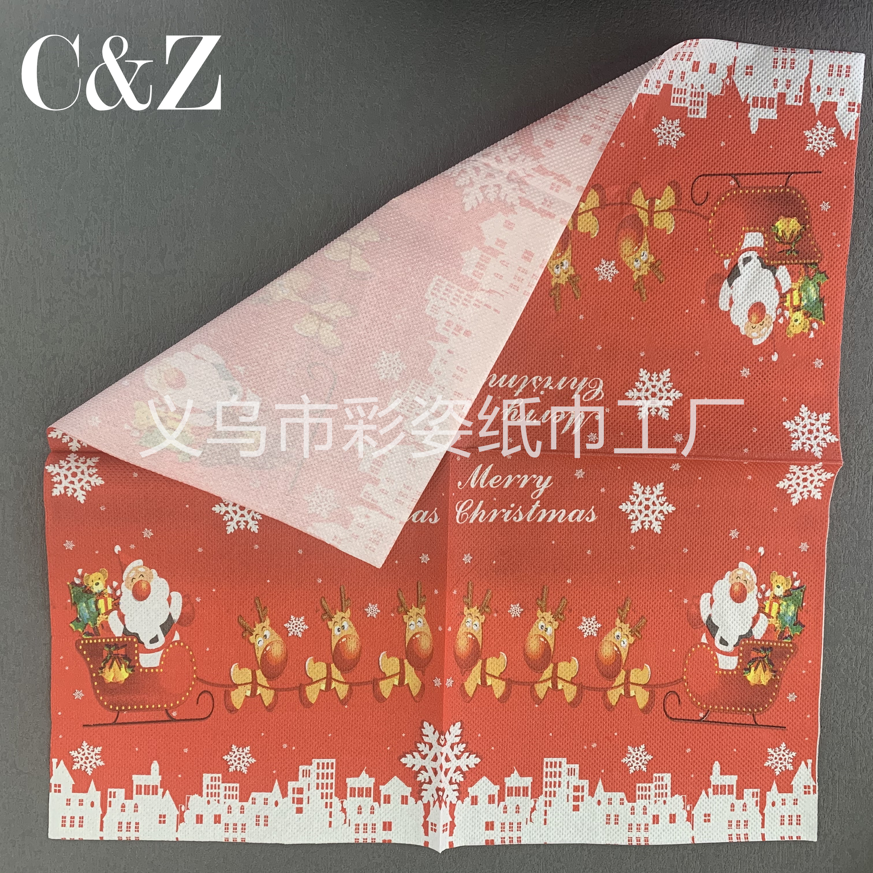 Christmas series napkins, tissues, foreign trade printed napkins, square towels, double-layer tissues, factory direct sales pic 8