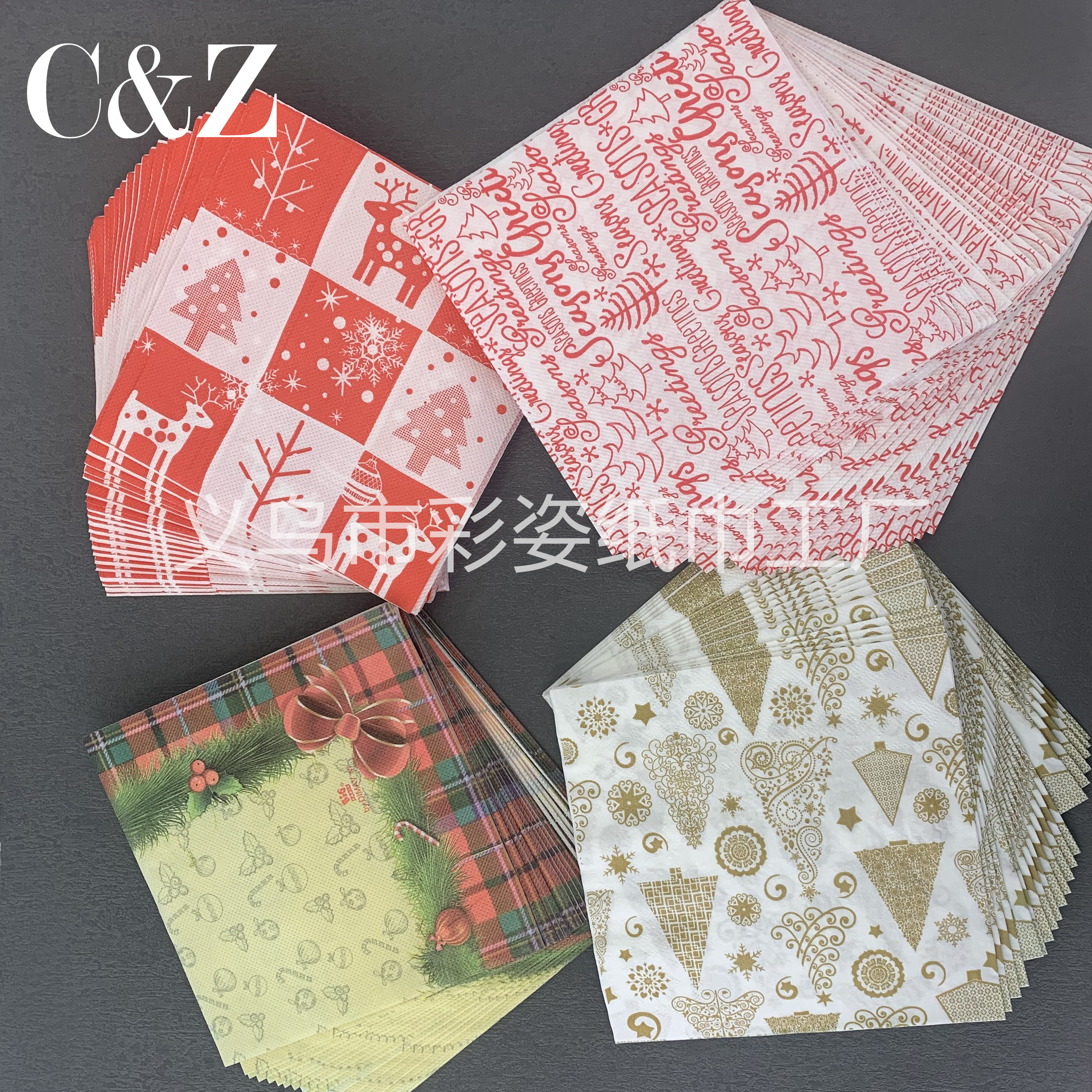 Christmas series napkins, tissues, foreign trade printed napkins, square towels, double-layer tissues, factory direct sales pic 8