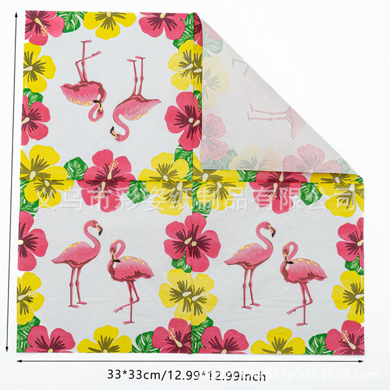 The manufacturer has a wide range of products in stock, including popular festival and party tissues, napkins, and colored printed napkins for cross-border e-commerce Specification image