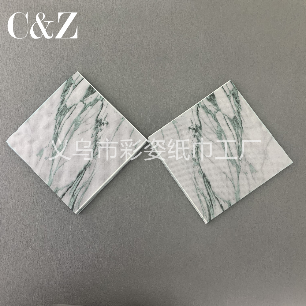 Marble series napkins, tissues, printed napkins, square towels, double-layer tissues, factory direct sales Application Scenario