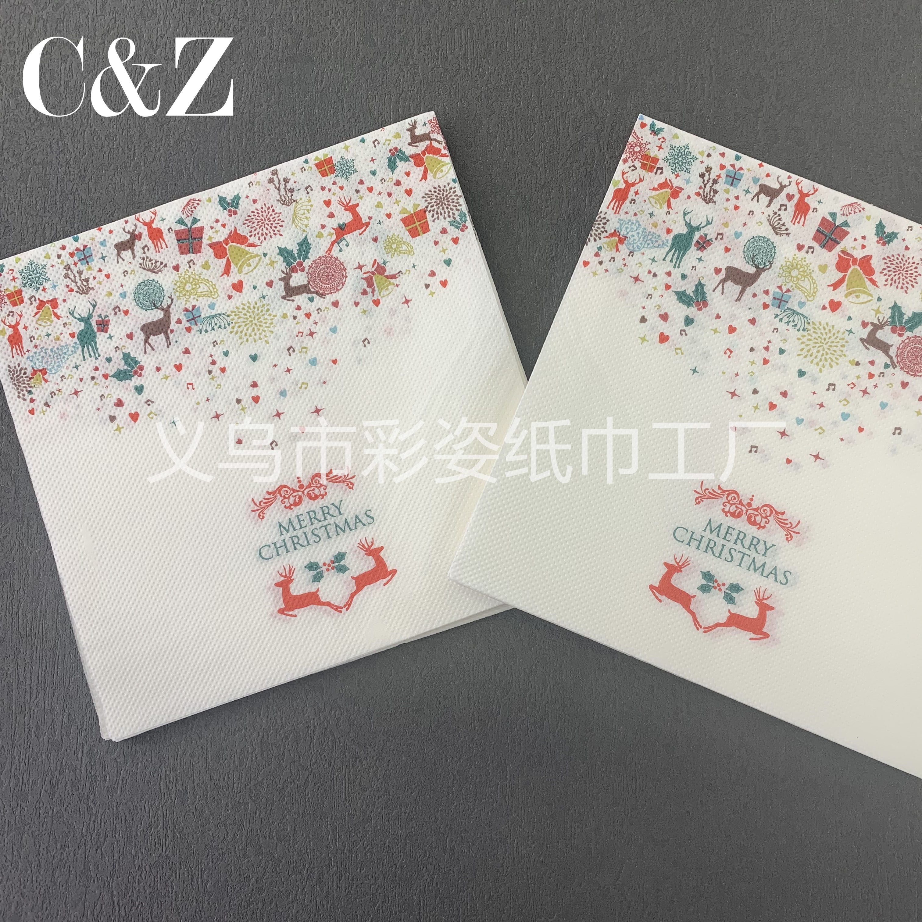Christmas series napkins, tissues, foreign trade printed napkins, square towels, double-layer tissues, factory direct sales pic 6