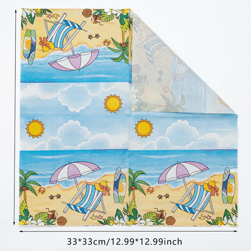 【 In Stock 】 Factory direct sales of printed tissues, napkin paper, colored printed napkins, facial tissues, handkerchief paper details Picture