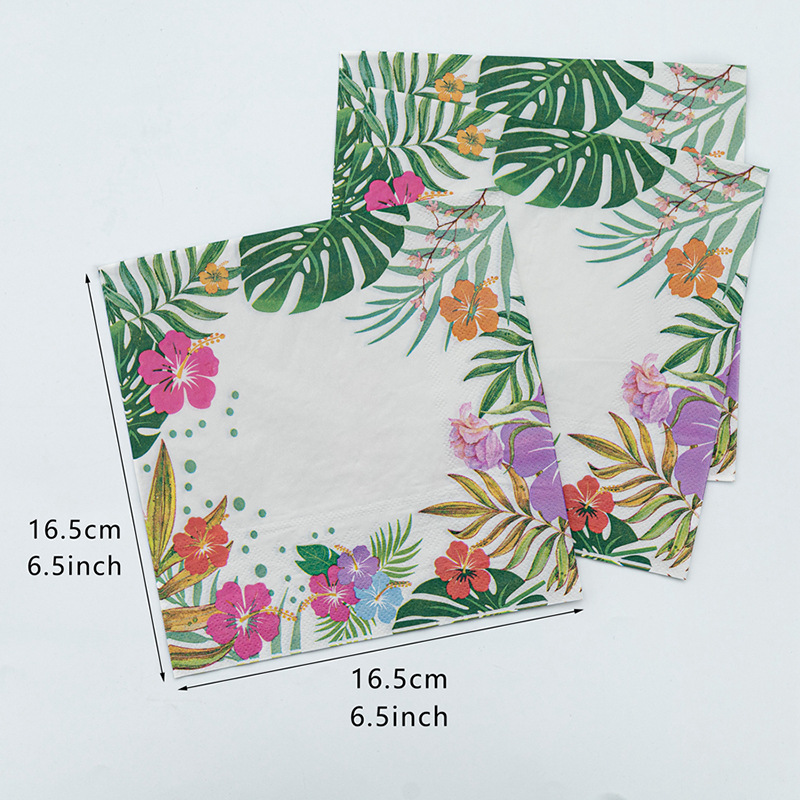 Factory direct sales, cross-border supply, new in-stock printed square hot-selling printed tissues, napkins, creative tissues details Picture