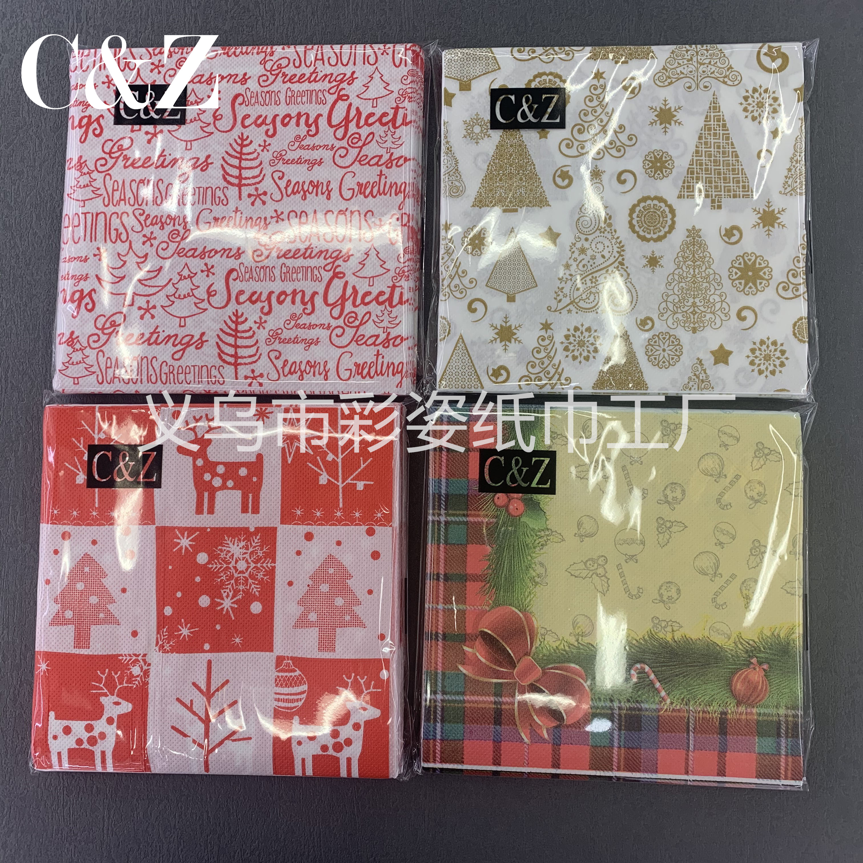 Christmas series napkins, tissues, foreign trade printed napkins, square towels, double-layer tissues, factory direct sales pic 9