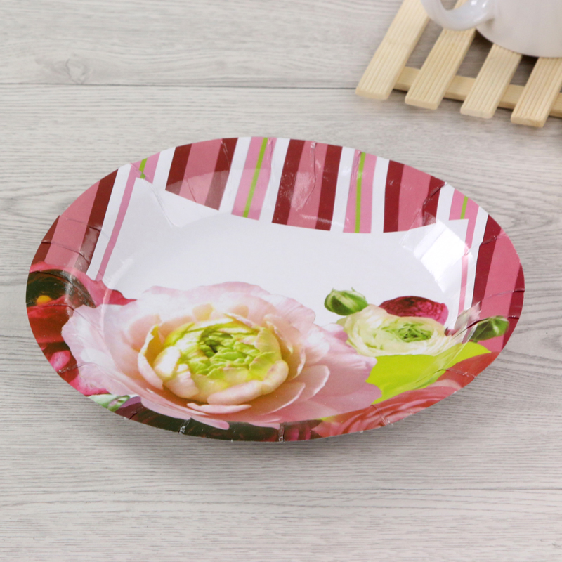 Disposable paper plates, birthday plates, cake plates, snack plates