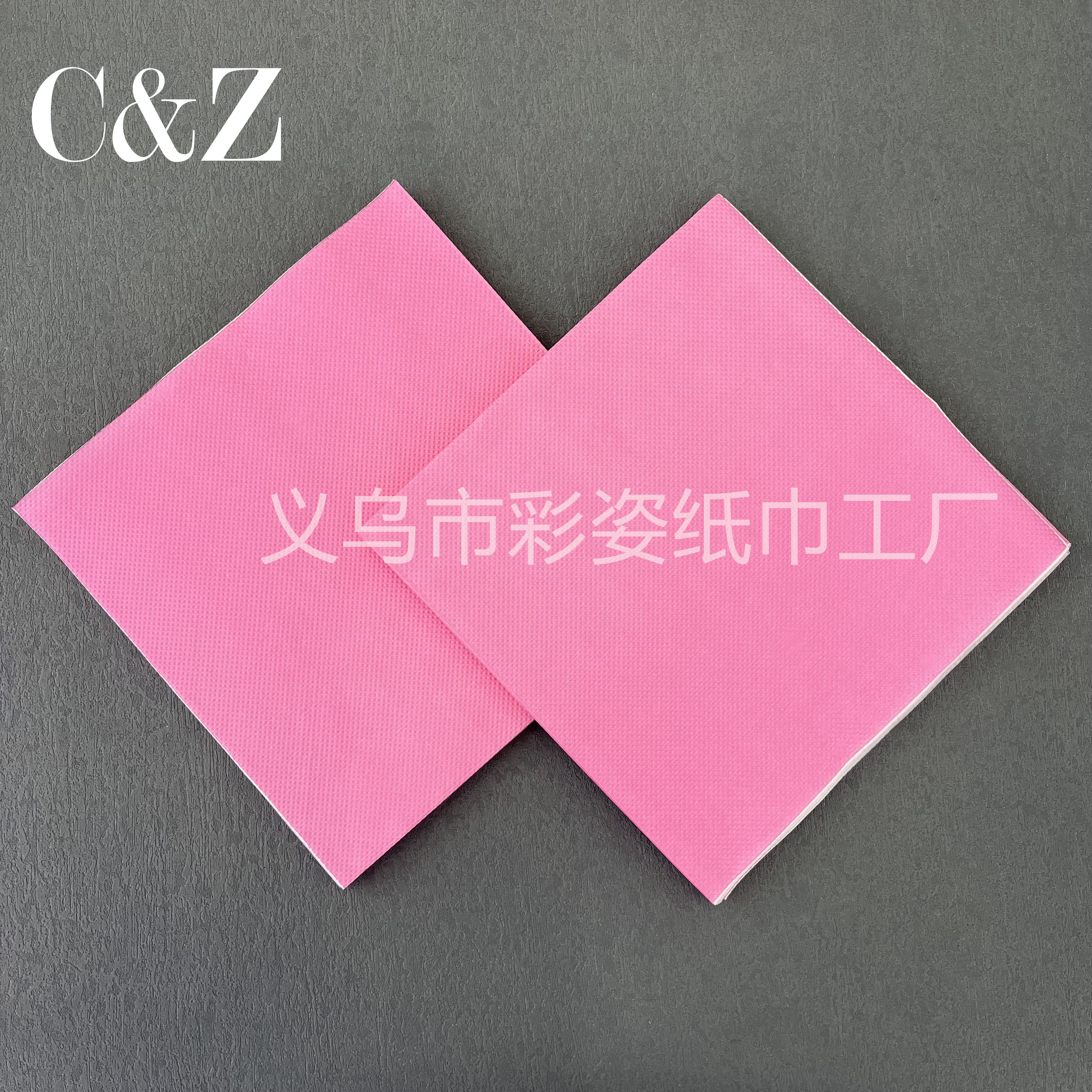 Single-color napkins, handkerchief tissues, facial tissues, 33*33cm, restaurant printed napkins, direct sales from foreign trade factory pic 3