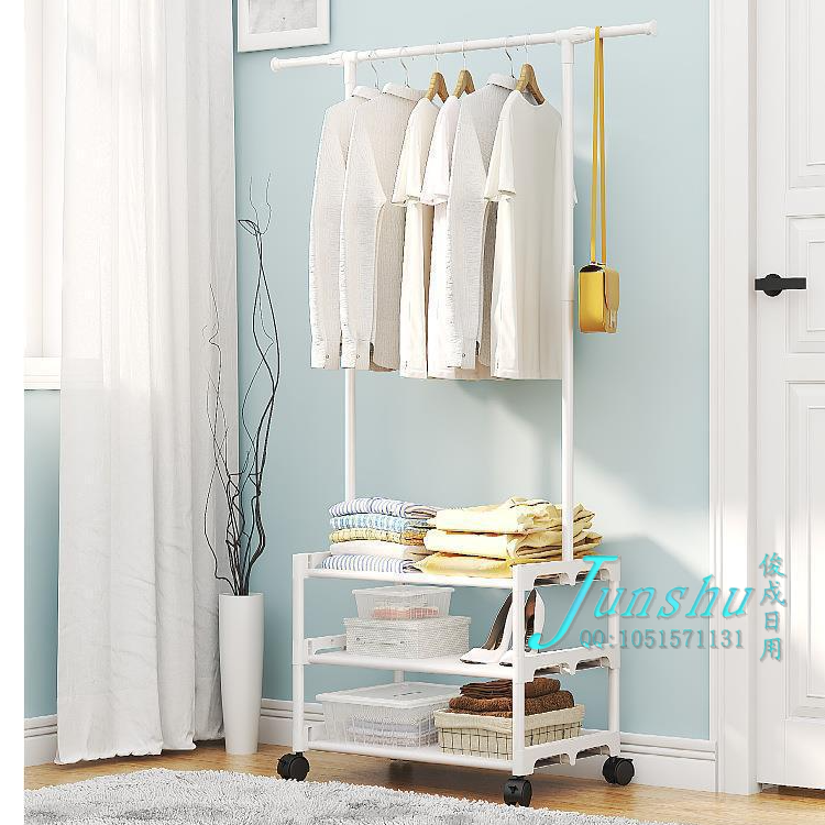 A floor-standing household indoor drying rack, a simple balcony storage rack for drying clothes Specification drawing