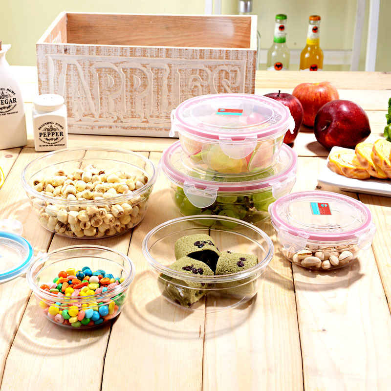 跨境冰箱保鲜盒杂粮罐保鲜储物盒储物密封收纳盒冰箱带盖保鲜盒