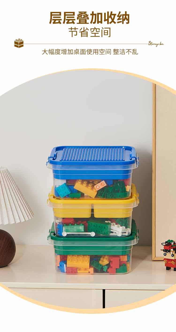 乐高积木收纳盒透明小颗粒玩具收纳箱儿童拼装零件多层分格整理盒详情7