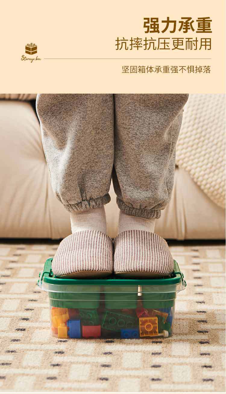 乐高积木收纳盒透明小颗粒玩具收纳箱儿童拼装零件多层分格整理盒详情9