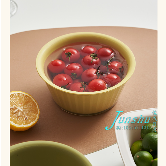 Double-layer mini draining basket, cute round fruit basket for home use, transparent fruit storage basket for kitchen washing Specification drawing