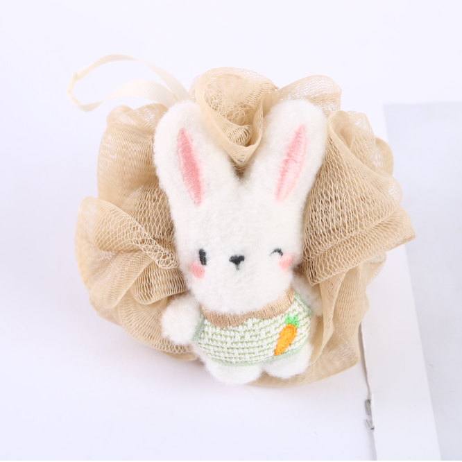 【 Qingzhi 】 Little Radish Rabbit Bath Balls, Bath Flowers, Skin Cleansing Factory Direct Sales, Quality guaranteed, Cute bath balls