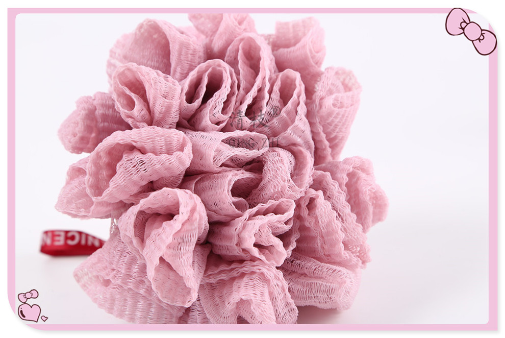 【 Qingzhi 】 Bath Flower Cute Girl Bubble Bath Ball Super Soft and Non-Dispersing Ball Flower Bath Scrub 50g pic 10