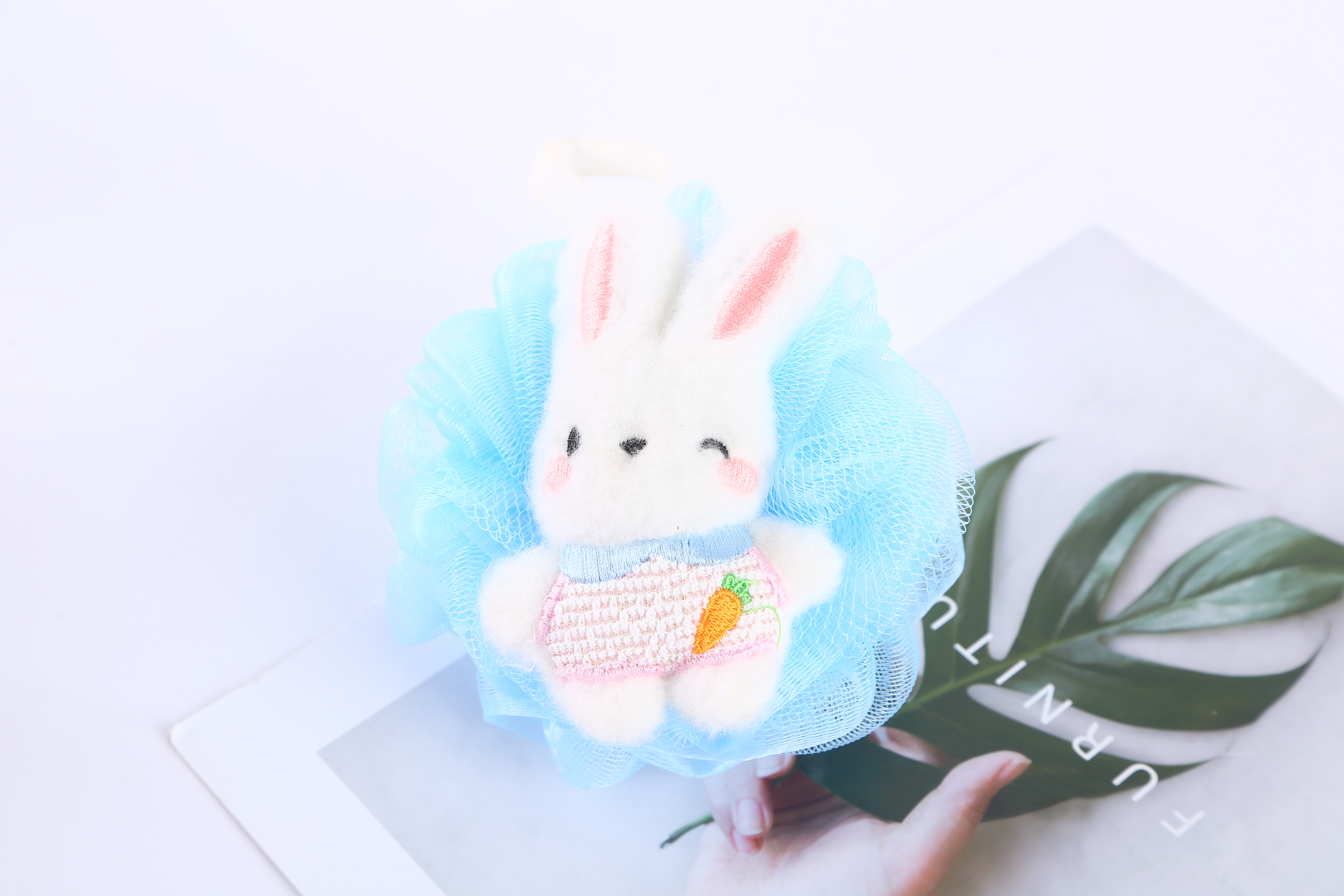 【 Qingzhi 】 Little Radish Rabbit Bath Balls, Bath Flowers, Skin Cleansing Factory Direct Sales, Quality guaranteed, Cute bath balls pic 6