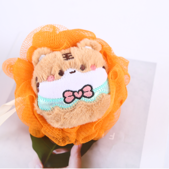 【 Qingzhi 】 Bath balls, cute cartoon dolls, bath balls, bath flowers, skin cleaning factory direct sales, quality guaranteed, skin-friendly children's bath balls details Picture