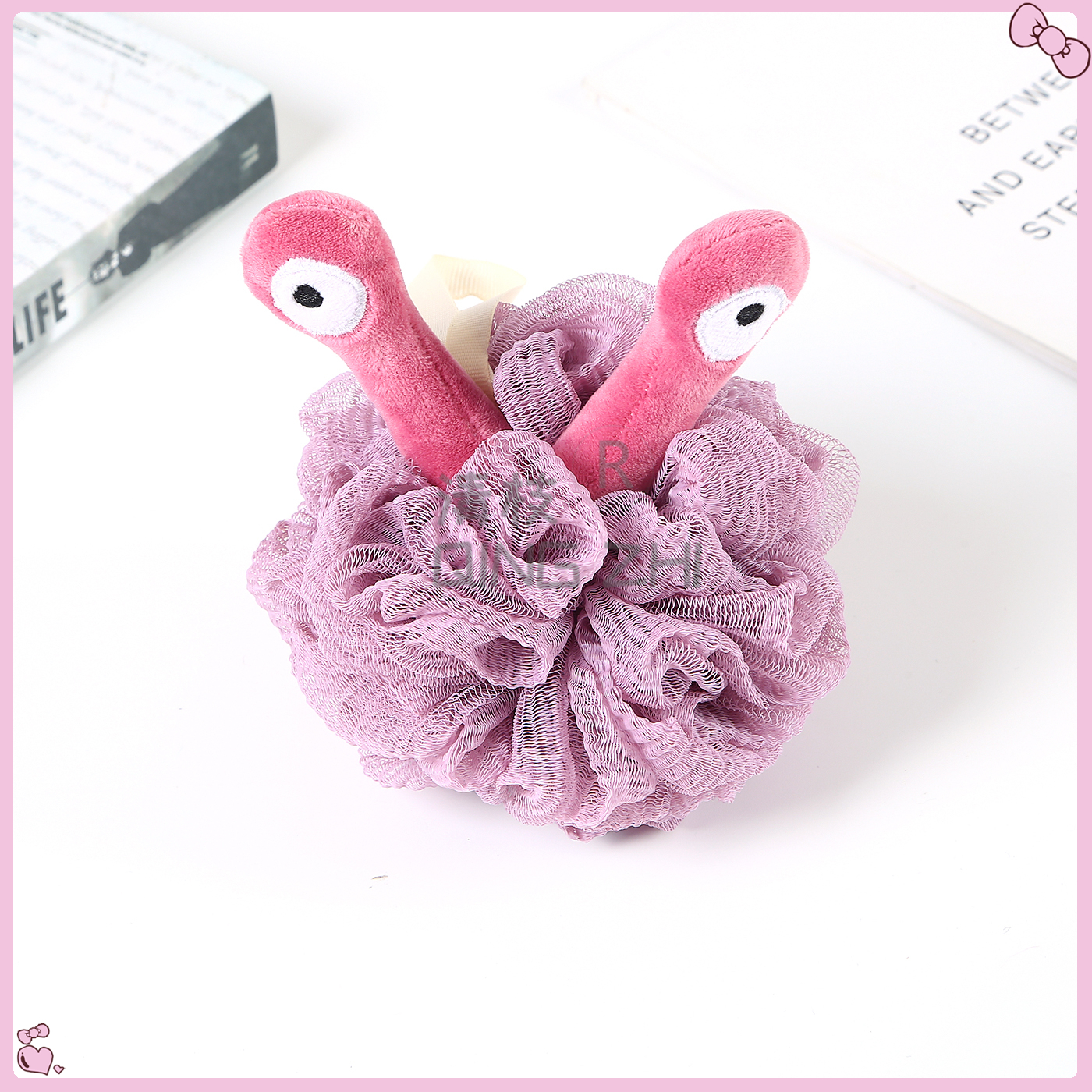 【 Qingzhi 】 Bath Ball for Girls and children, Bubble bath flower, back rub, super soft, the same style as Xiaohongshu bath ball, Little monster eyes Application Scenario