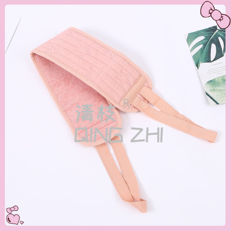 【 Qingzhi 】 Macaron-colored bath scrubbing towel, a bathing magic tool. Thickened mud and dirt removal, long back strip, back scrubbing towel Specification image