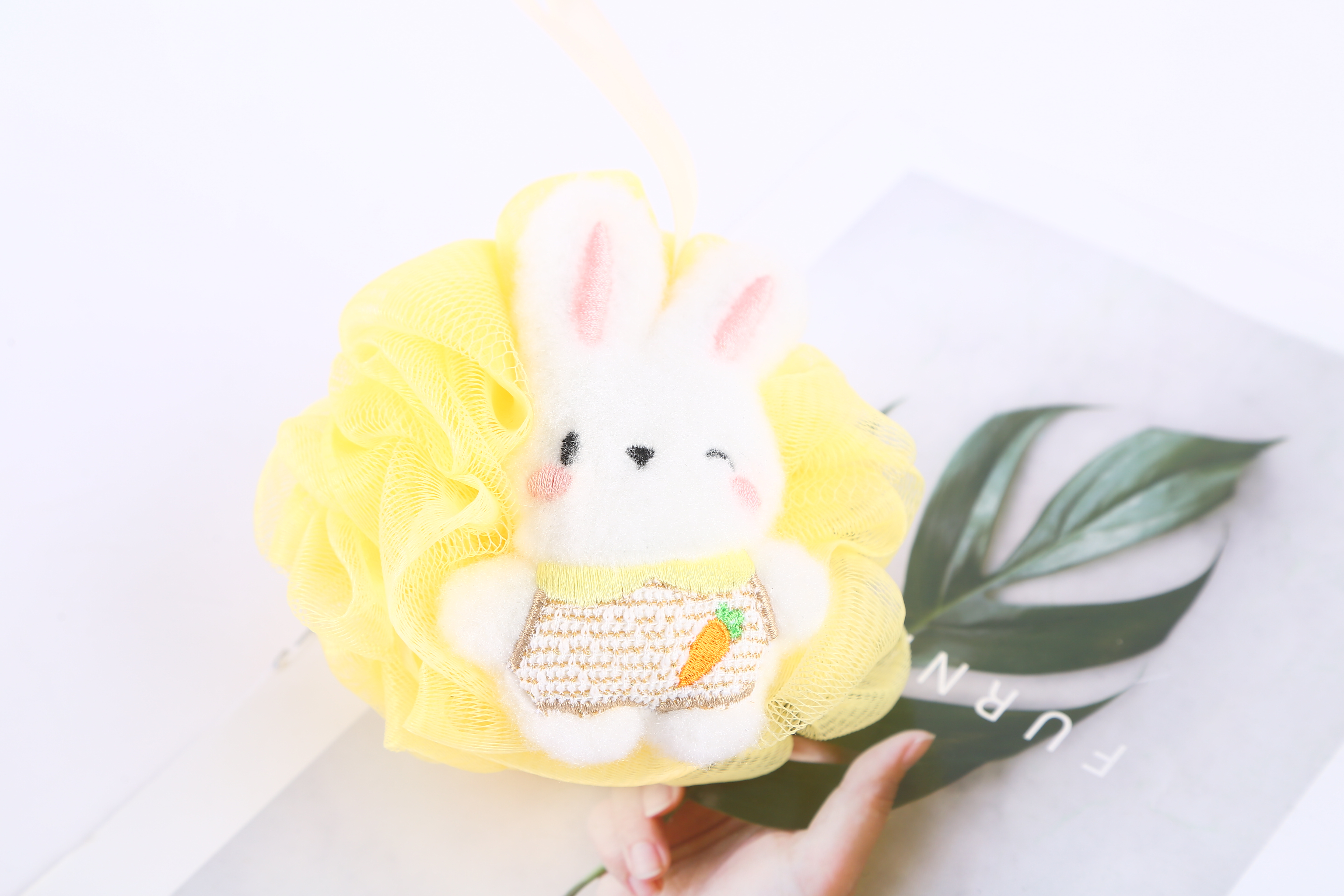 【 Qingzhi 】 Little Radish Rabbit Bath Balls, Bath Flowers, Skin Cleansing Factory Direct Sales, Quality guaranteed, Cute bath balls pic 5