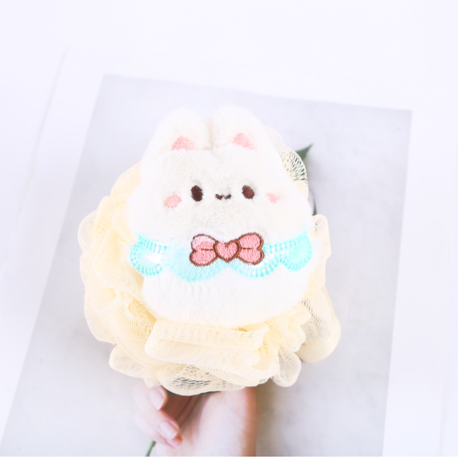 【 Qingzhi 】 Bath balls, cute cartoon dolls, bath balls, bath flowers, skin cleaning factory direct sales, quality guaranteed, skin-friendly children's bath balls Application Scenario