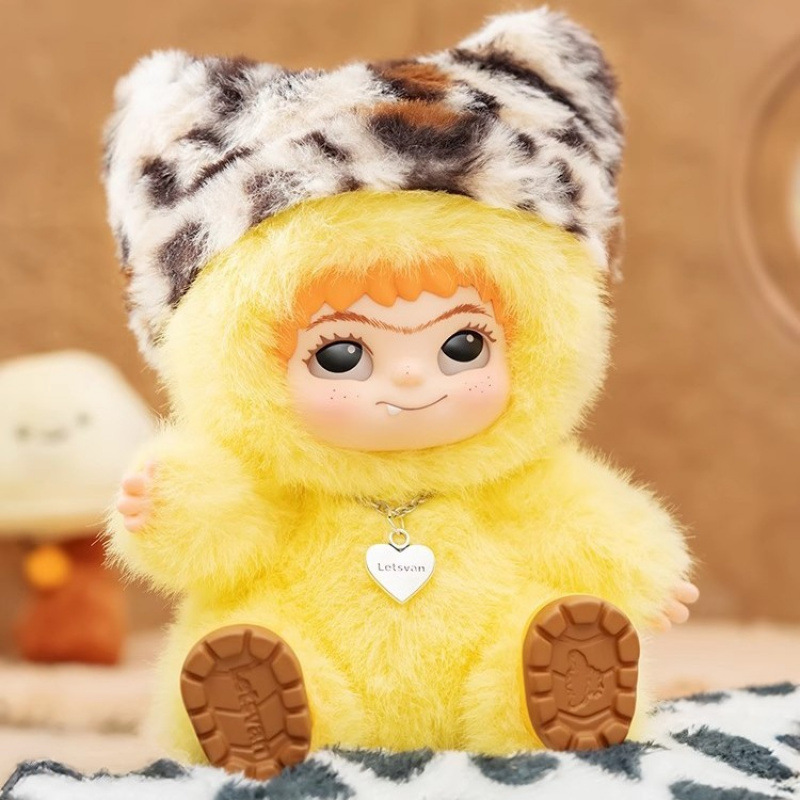 WAKUKU一代哇库库毛毛潮趣派对系列毛绒盲盒可爱动漫手办周边摆件