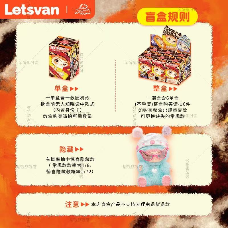 【明星同款】WAKUKU哇库库毛毛潮趣派对系列盲盒手办摆件毛绒礼物详情3