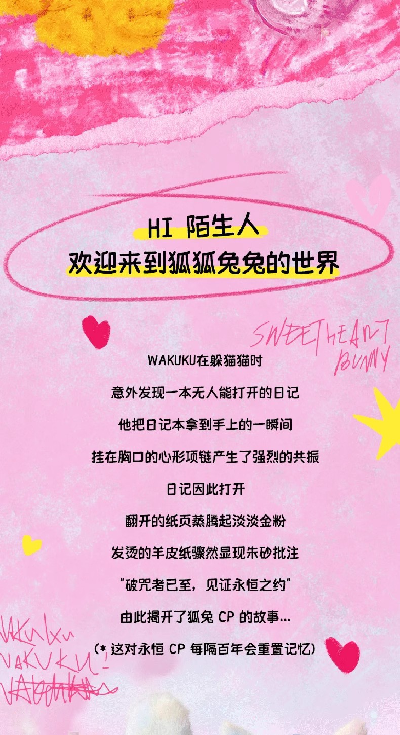 正版WAKUKU哇库库兔兔&狐狐系列盲盒潮玩周边手办桌面摆件批发详情2