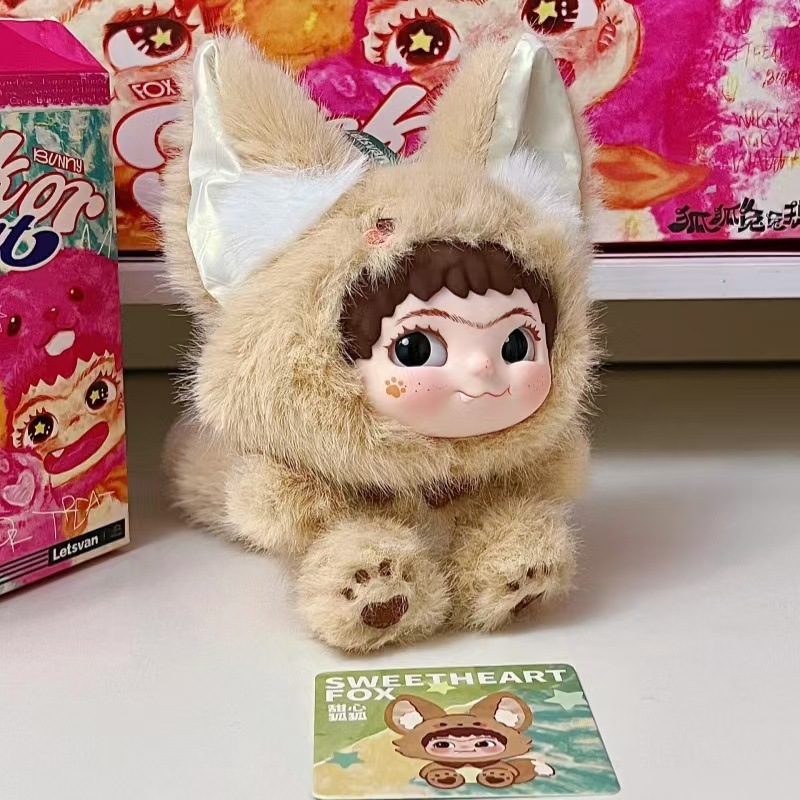 新品WAKUKU毛绒盲盒毛毛潮趣派对系列潮玩手办摆件搪胶娃可爱礼物详情2