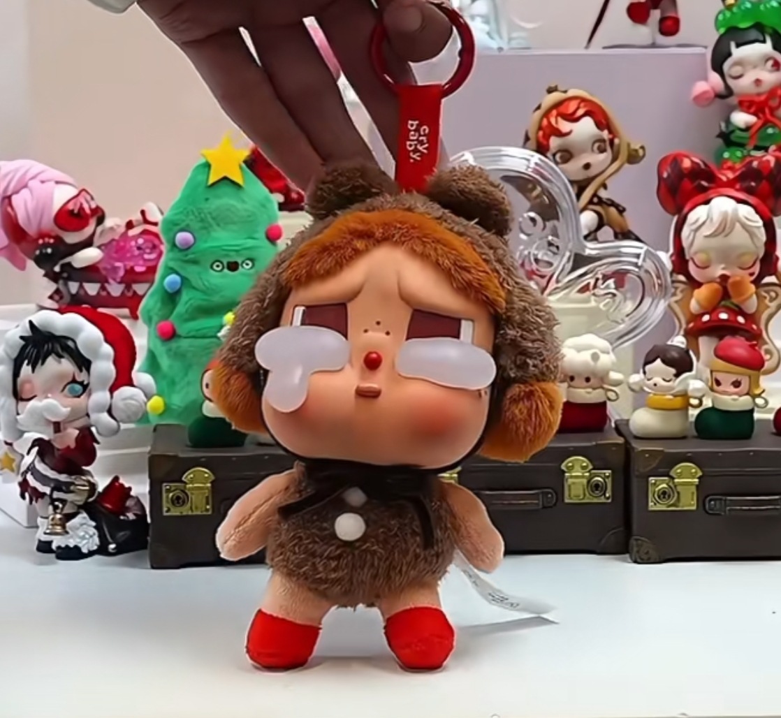CRYBABY 眼泪工厂系列盲盒搪胶可爱哭娃公仔玩偶毛绒潮流挂件玩具详情4
