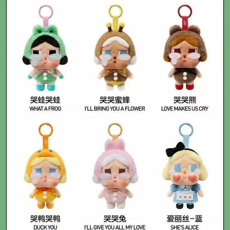CRYBABY 眼泪工厂系列盲盒搪胶可爱哭娃公仔玩偶毛绒潮流挂件玩具详情1