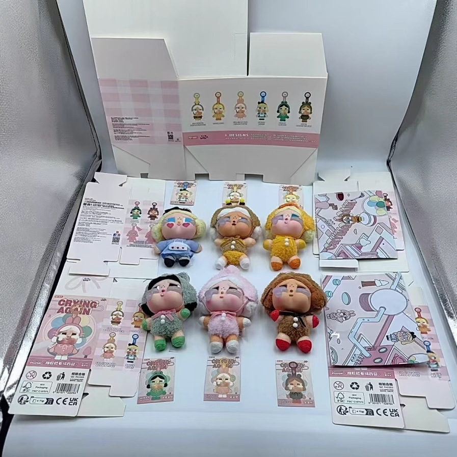 CRYBABY 眼泪工厂系列盲盒搪胶可爱哭娃公仔玩偶毛绒潮流挂件玩具