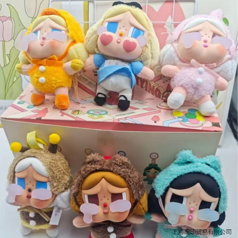 CRYBABY 眼泪工厂系列盲盒搪胶可爱哭娃公仔玩偶毛绒潮流挂件玩具详情2