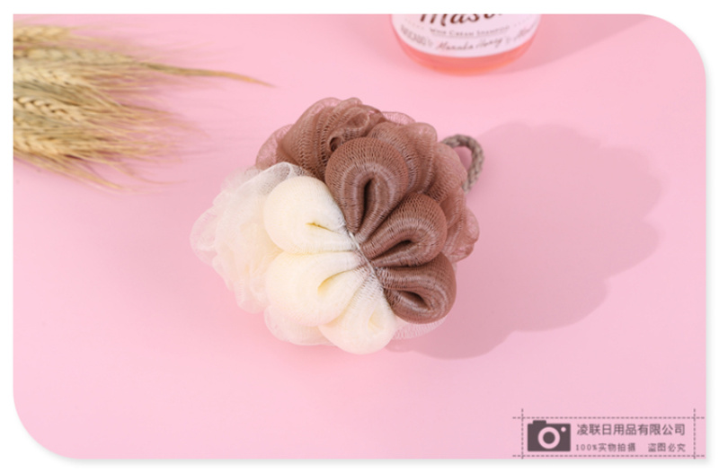 【 Qingzhi 】60g skin-friendly and soft bath scrubber, a perfect tool for scrubbing dust, mud, back, flower bath balls, and bathing for babies and children pic 8