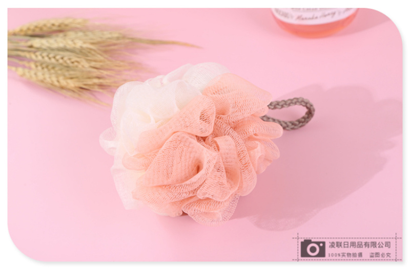 【 Qingzhi 】60g skin-friendly and soft bath scrubber, a perfect tool for scrubbing dust, mud, back, flower bath balls, and bathing for babies and children pic 11