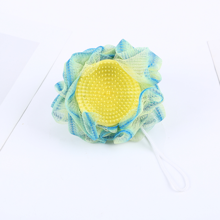 【 Qingzhi 】 Massage bath ball with brush, soft brush, back rub, bath ball, foaming scalp Specification image