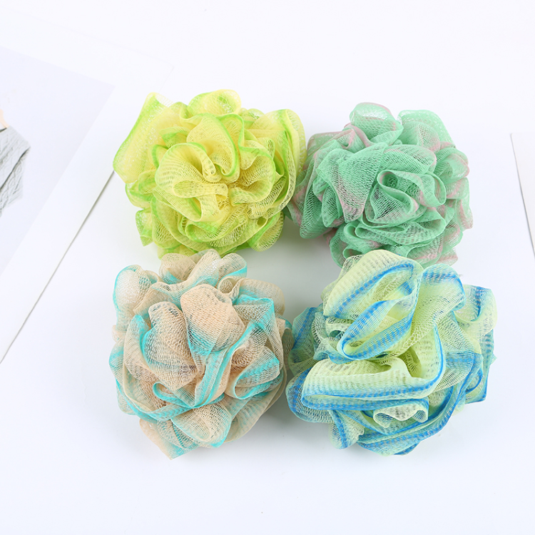 【 Qingzhi 】 Massage bath ball with brush, soft brush, back rub, bath ball, foaming scalp
