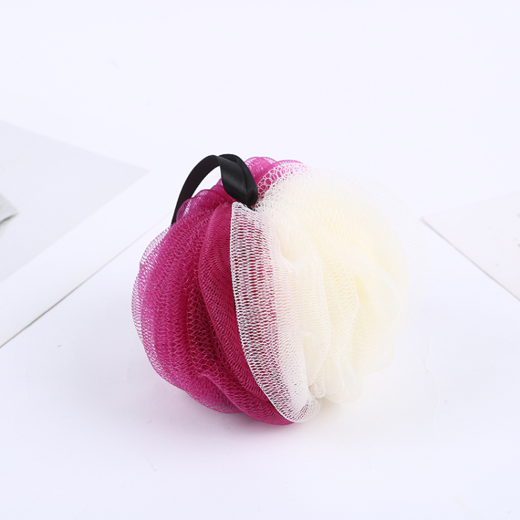 【 Qingzhi 】 Super soft large-sized bath flower dual-color bath balls in supermarkets, adult bath flower multi-color foaming net pumpkin balls