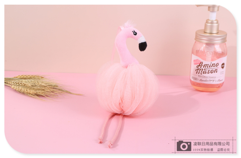【 Qingzhi 】 Playful and cute decoration, skin-friendly and soft bath ball, high-density mesh scrub bath flower, 60g ice cream cone sponge pic 9