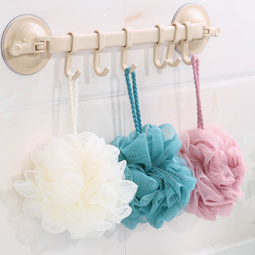 【 Qingzhi 】 2pcs Box Bath Balls, Bath flower balls, a lazy person's scrub tool, bath balls, foaming net, no flower scattering, soft foaming tool