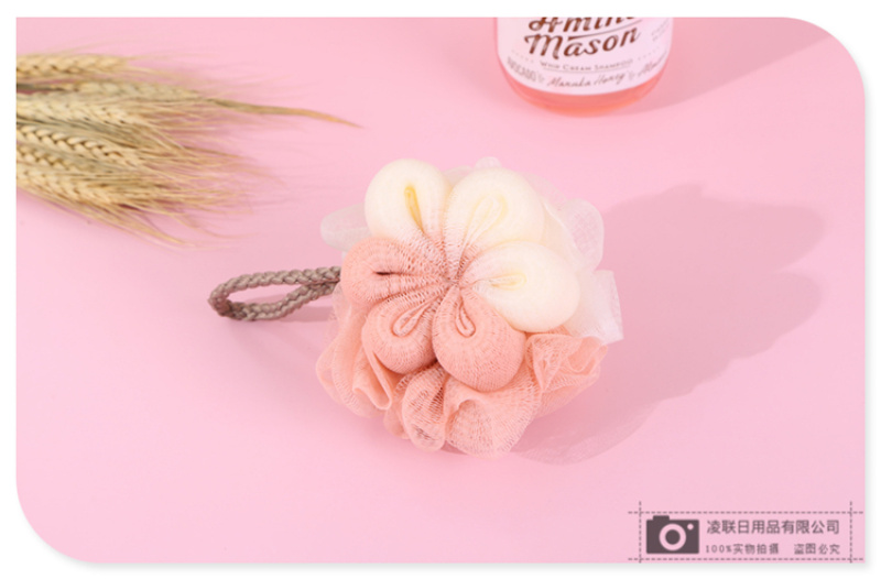 【 Qingzhi 】60g skin-friendly and soft bath scrubber, a perfect tool for scrubbing dust, mud, back, flower bath balls, and bathing for babies and children pic 9