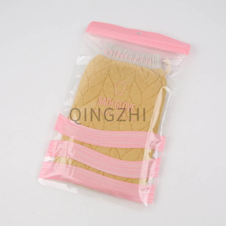 【 Qingzhi 】 Leaf embroidered pattern bath towel, a perfect scrubbing tool for the back, a household powerful back scrubbing bath towel, coarse sand for scrubbing mud