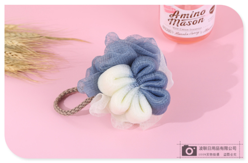 【 Qingzhi 】60g skin-friendly and soft bath scrubber, a perfect tool for scrubbing dust, mud, back, flower bath balls, and bathing for babies and children pic 7