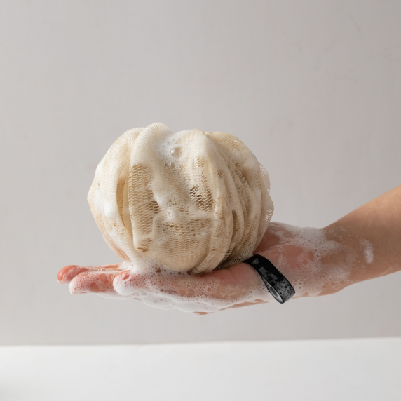 【 Qingzhi 】 Amazon 60g Super Large Pumpkin Bath Flower thickened Foot Bath Super Soft Bath Ball direct supply from the manufacturer, Japanese style Specification image